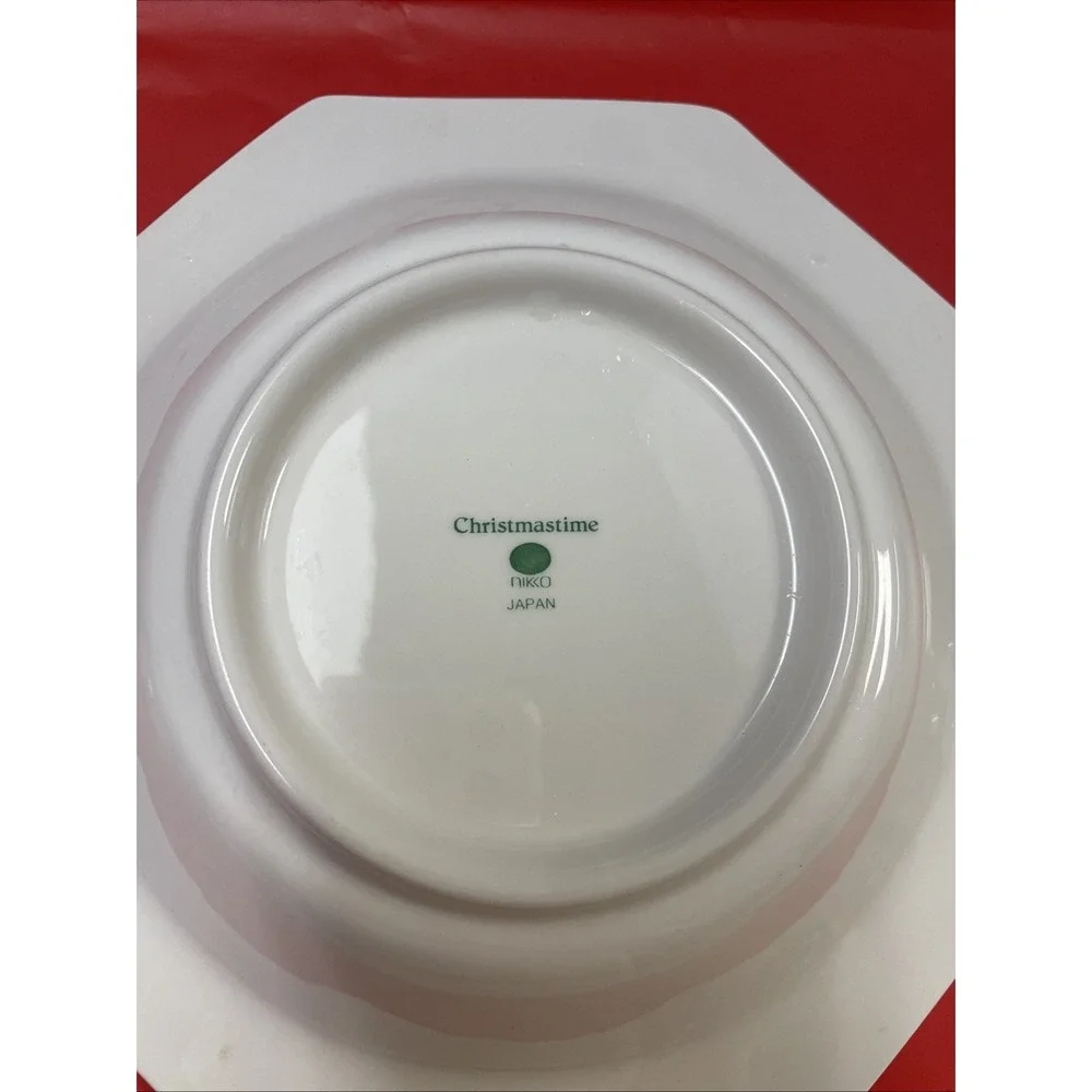 Nikko Christmastime 5pc Completer Set Oval Platter Vegetable Bowl Sugar Creamer